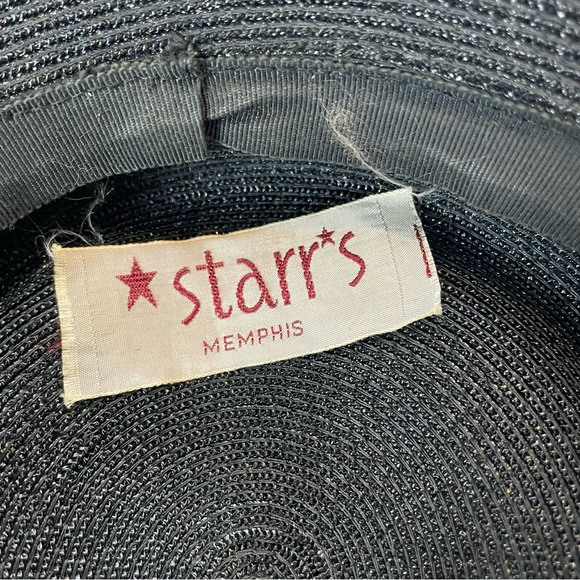 Vintage 50s Wide Brim Tilt Witch Hat - Picture 7 of 9